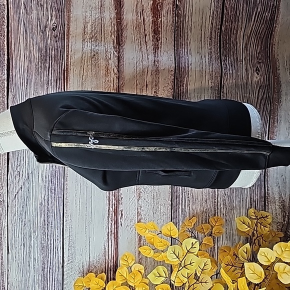 NEW VINTAGE IZOD BLACK LONG SLEEVE ZIP-UP JACKET - Picture 6 of 16